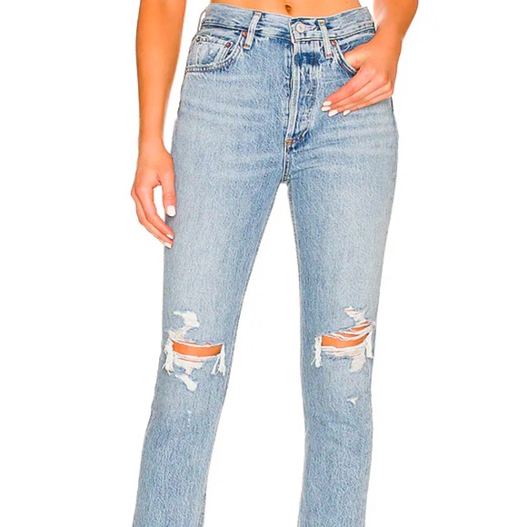 Agolde Riley High Rise Straight jeans - Picture 4 of 5